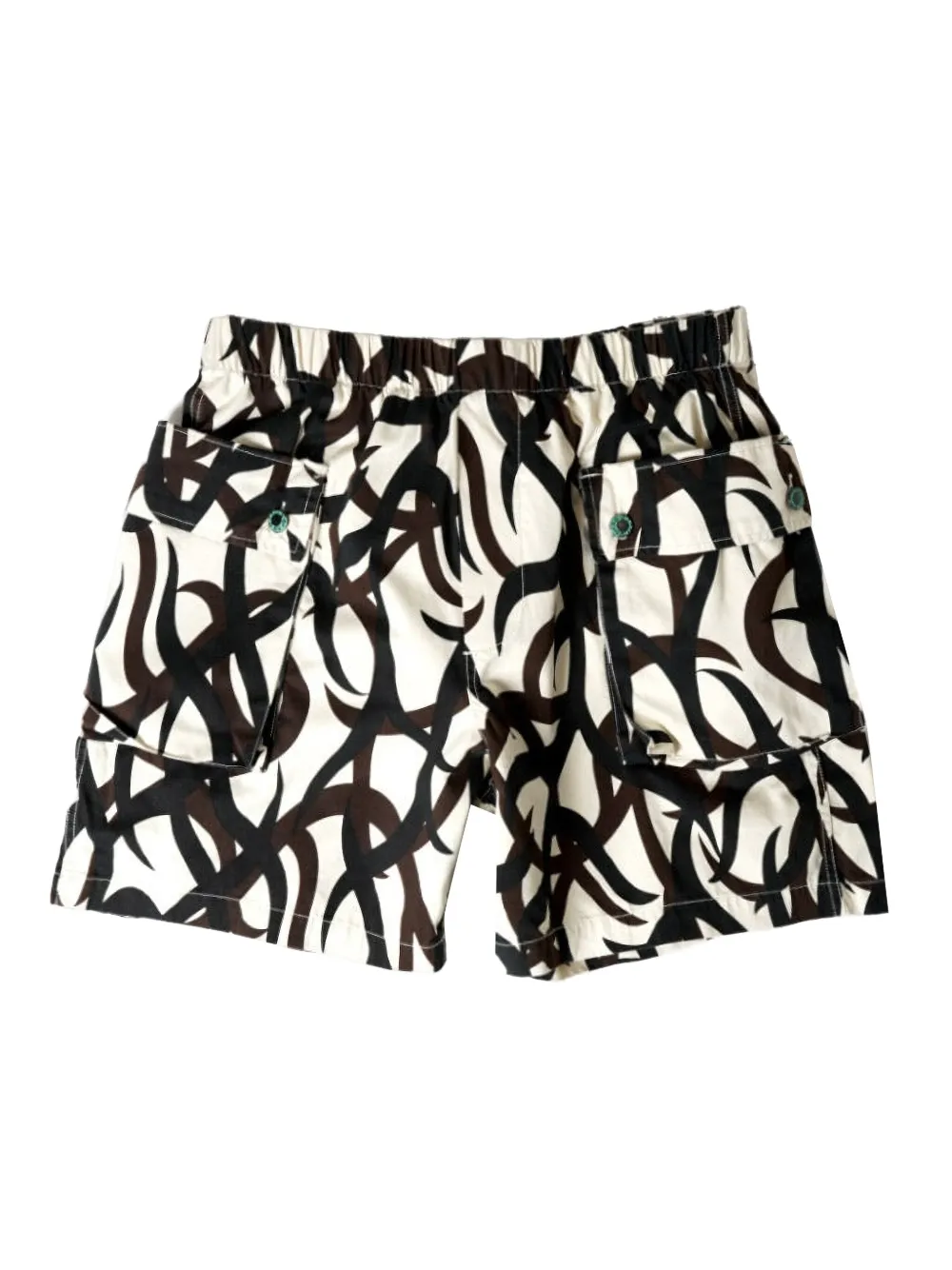 Brain Dead abstract-print shorts | White | Image 1