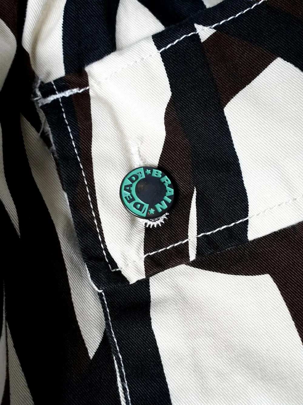 Brain Dead Shorts met abstracte print Wit