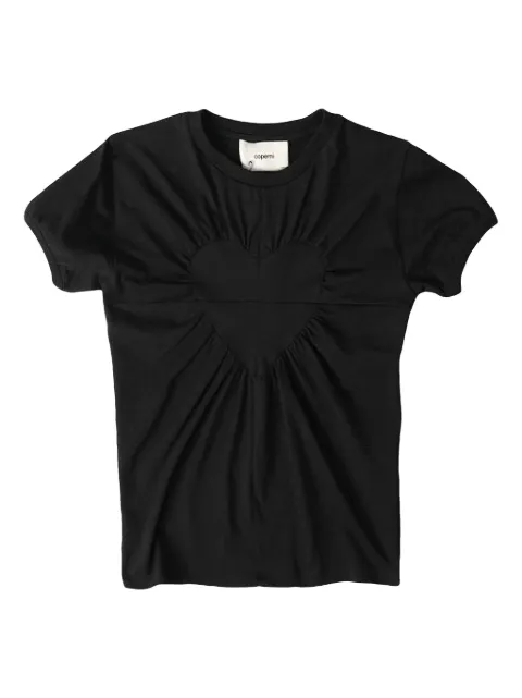 Coperni heart gathered T-shirt