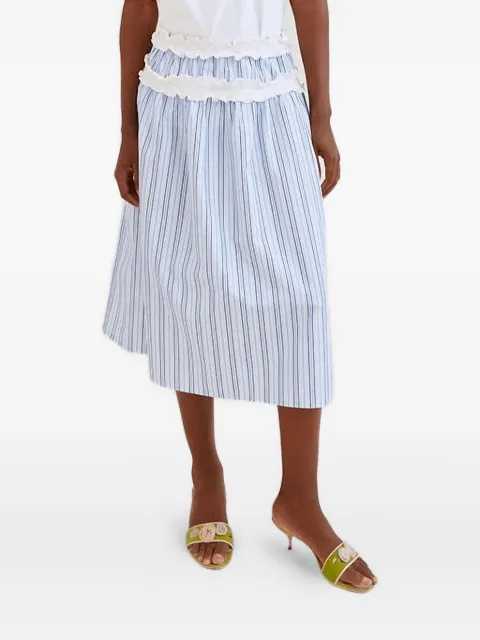 OpéraSPORT striped ruffled skirt