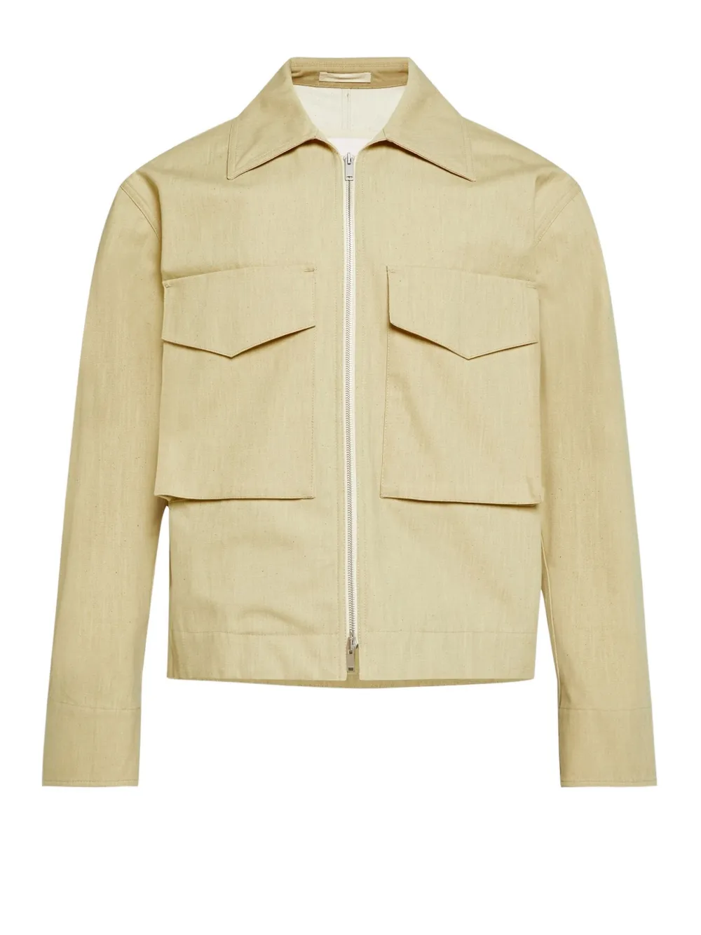 Jil Sander Zip-front Jacket In Green
