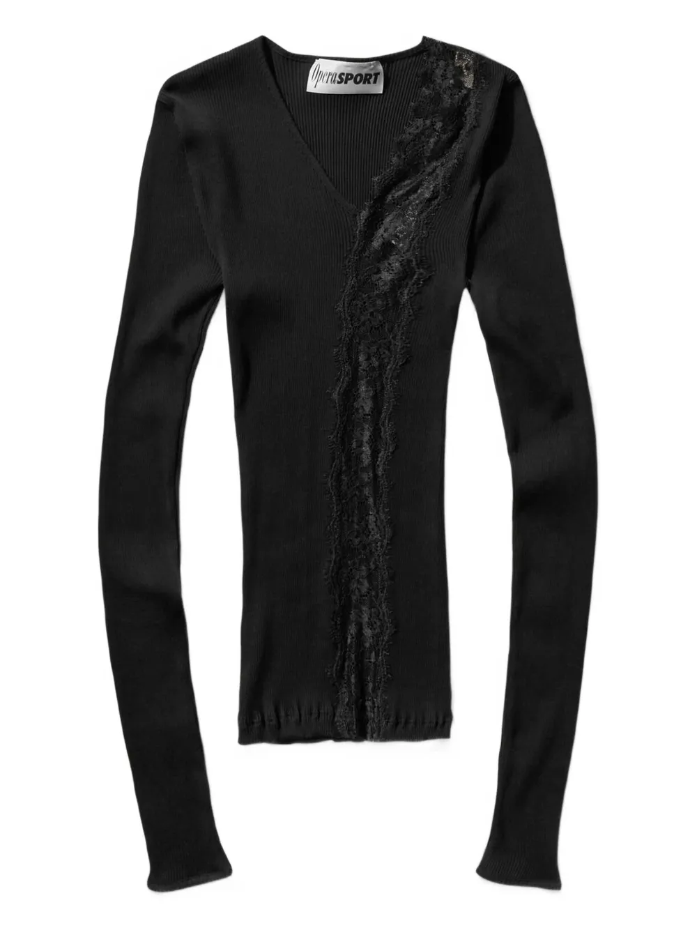 OpéraSPORT Ellie asymmetric-neck blouse | Black | Image 1