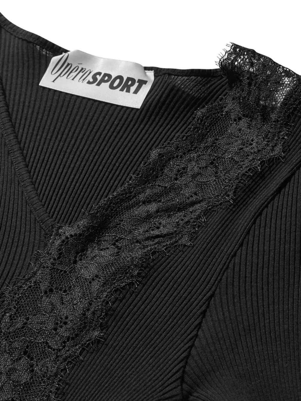 Operasport Ellie Asymmetric-neck Blouse In Black