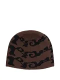 ROA vortex knitted beanie - Brown