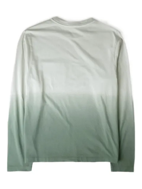 dime ombre long-sleeve pocket T-shirt