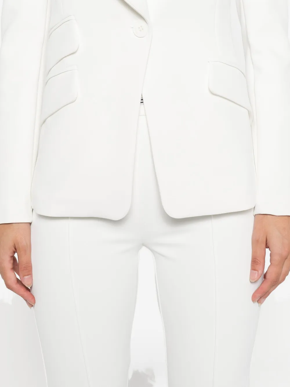 Elisabetta Franchi shawl-lapel suit Wit