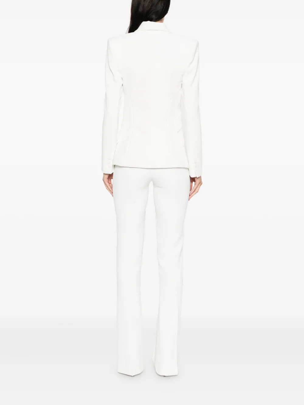Elisabetta Franchi shawl-lapel suit Wit
