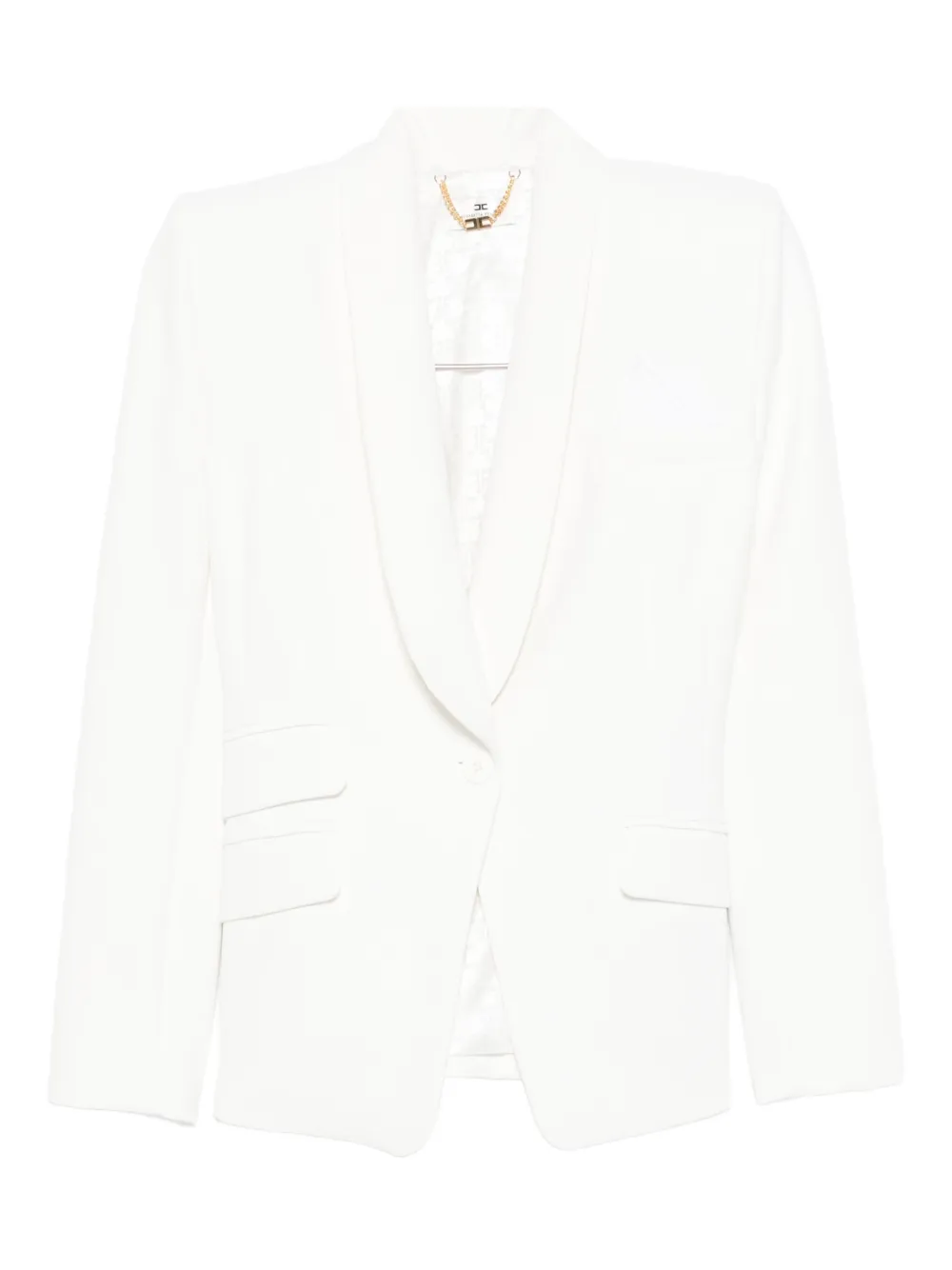 Elisabetta Franchi shawl-lapel suit | White | Image 1