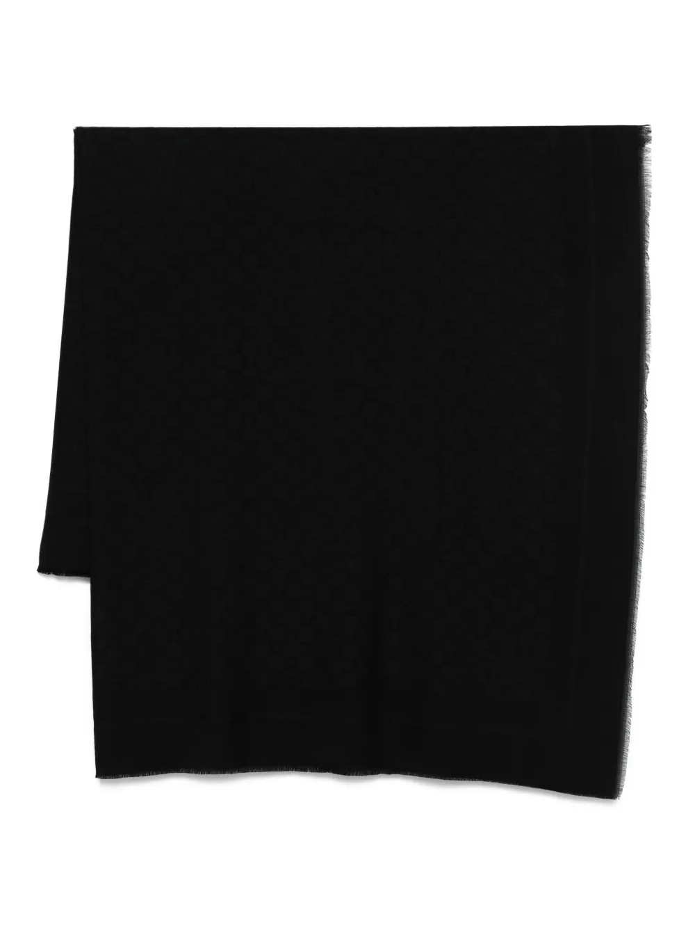 Elisabetta Franchi frayed-edge scarf Zwart