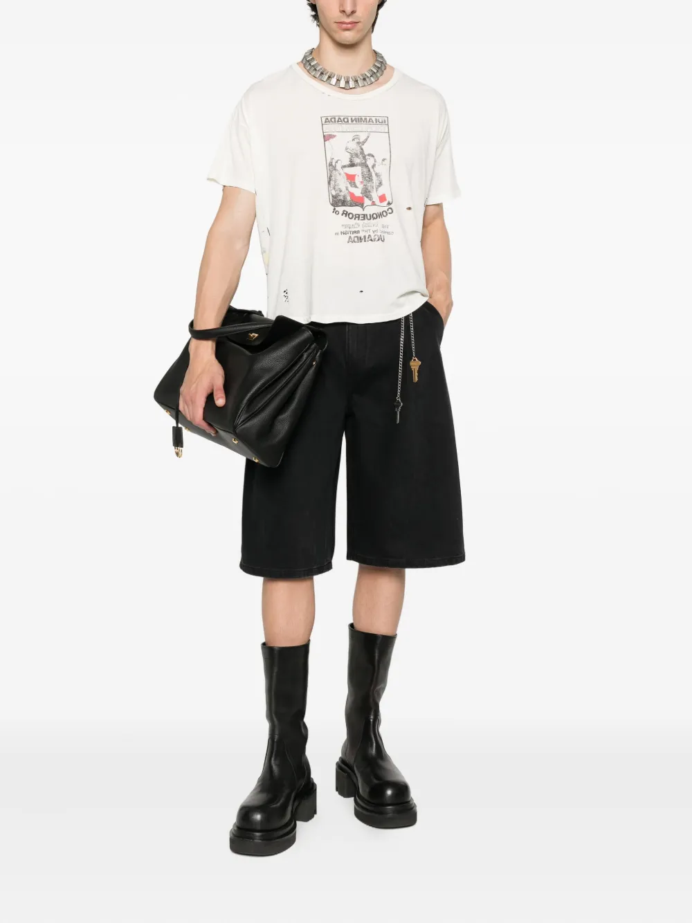 Enfants Riches Déprimés My Role in the War katoenen T-shirt Beige