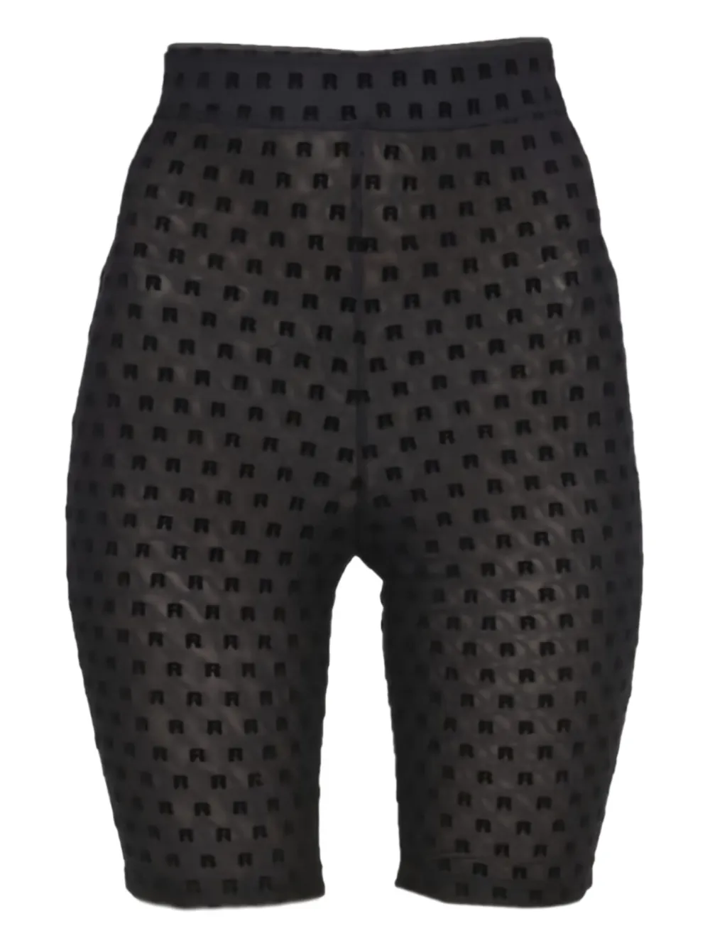 ROTATE BIRGER CHRISTENSEN logo-pattern shorts - ブラック ROTATE BIRGER CHRISTENSEN logo-pattern shorts - ブラック
