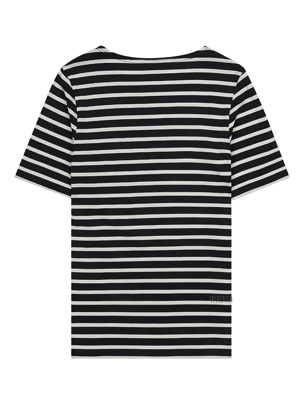 Saint James Gestreept T-shirt - Zwart