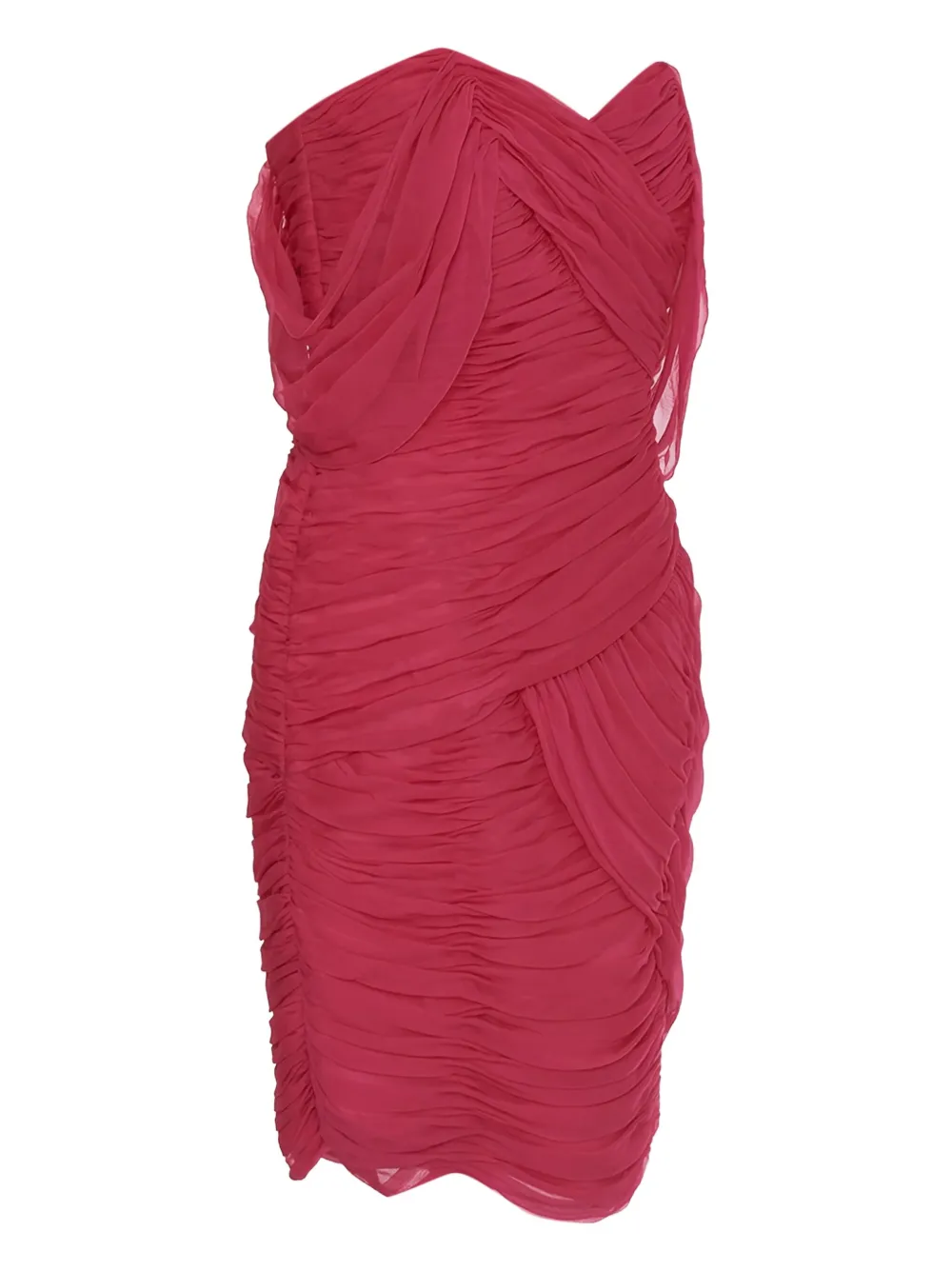 David Fielden robe longue à design drapé | rose | Image 1