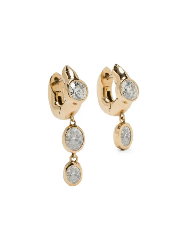 Uniform Object 18kt Yellow Gold Tusk Hoop Earrings