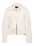 Enfants Riches Déprimés pleated lambskin jacket - Neutrals