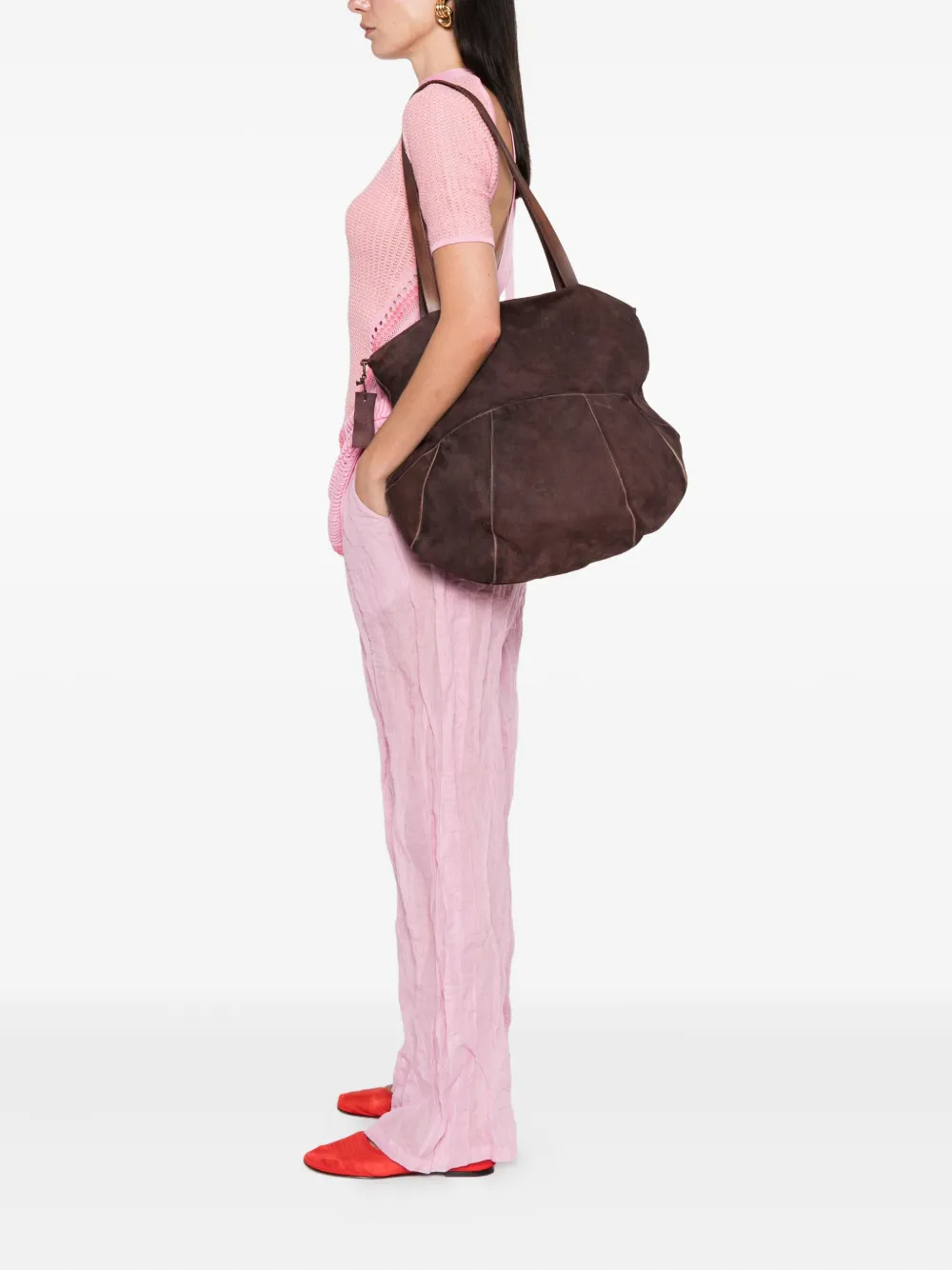 Shoto large calf suede tote bag | Image 2