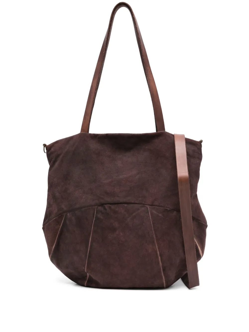 Shoto large calf suede tote bag | Brown | Image 1