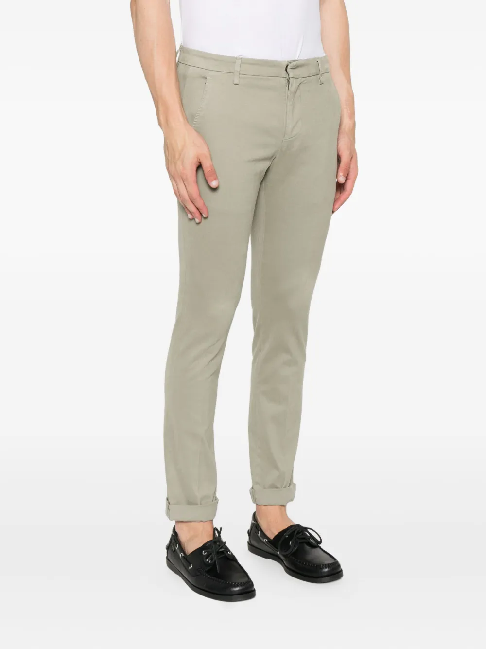 DONDUP Katoenen broek Groen