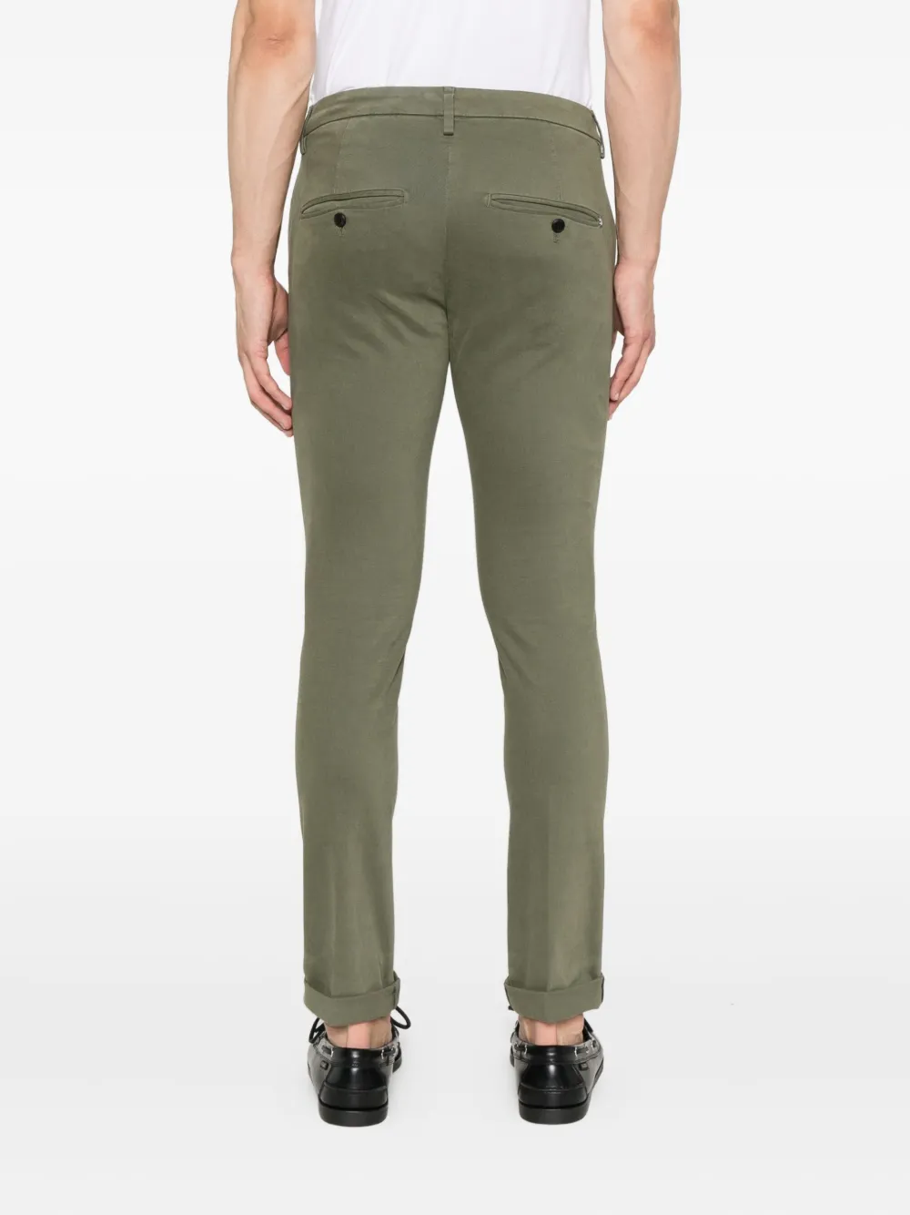 DONDUP Katoenen broek Groen