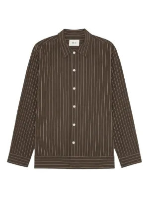 Devoa Textured Cotton Shirt | Grey | FARFETCH ZA