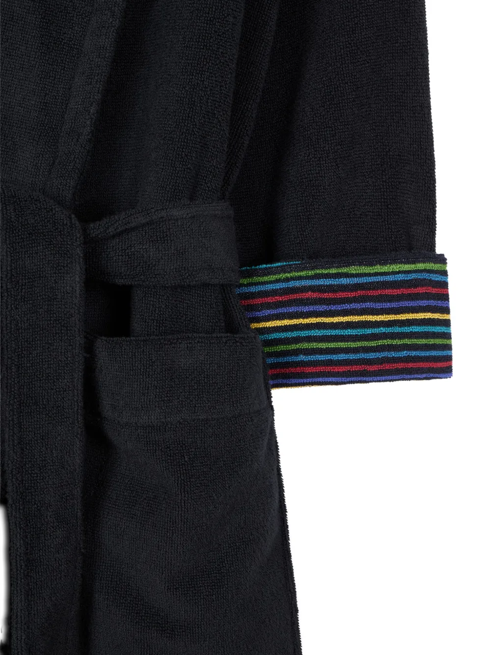 Paul Smith Badjas met geborduurde zebra Zwart