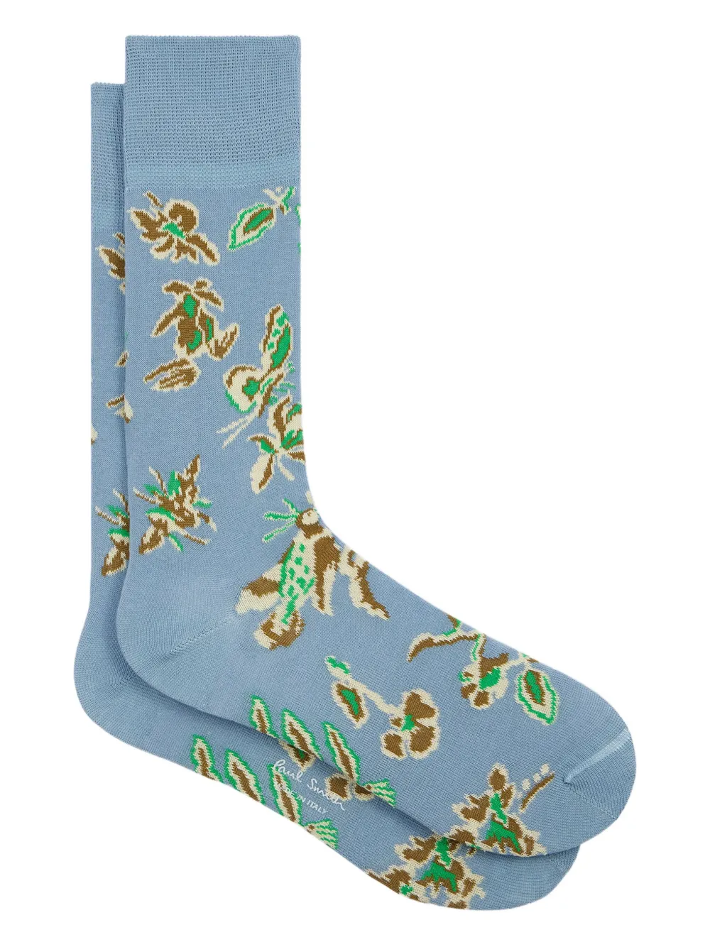 Paul Smith floral-pattern socks | Blue | Image 1