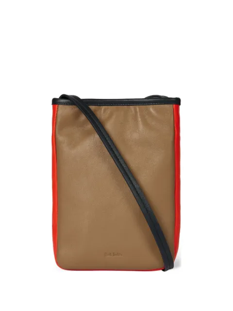 Paul Smith bolsa de mano con diseño color block