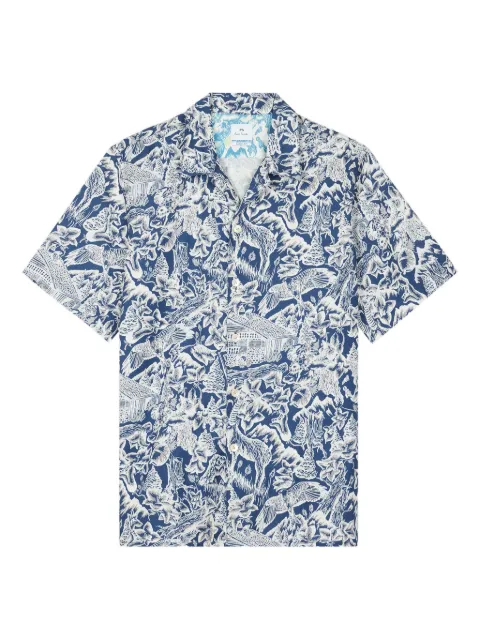 PS Paul Smith revere-collar Chalet-print shirt