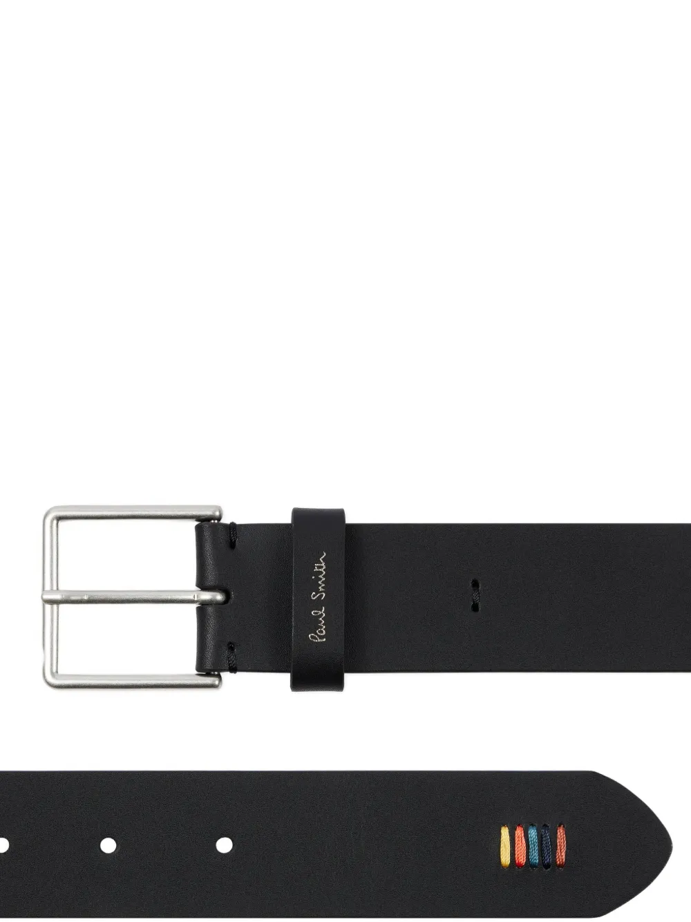 Paul Smith Artist Stripe riem - Zwart