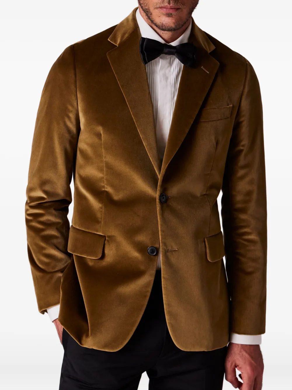  Paul Smith The Brierley Velvet Blazer - Brown 