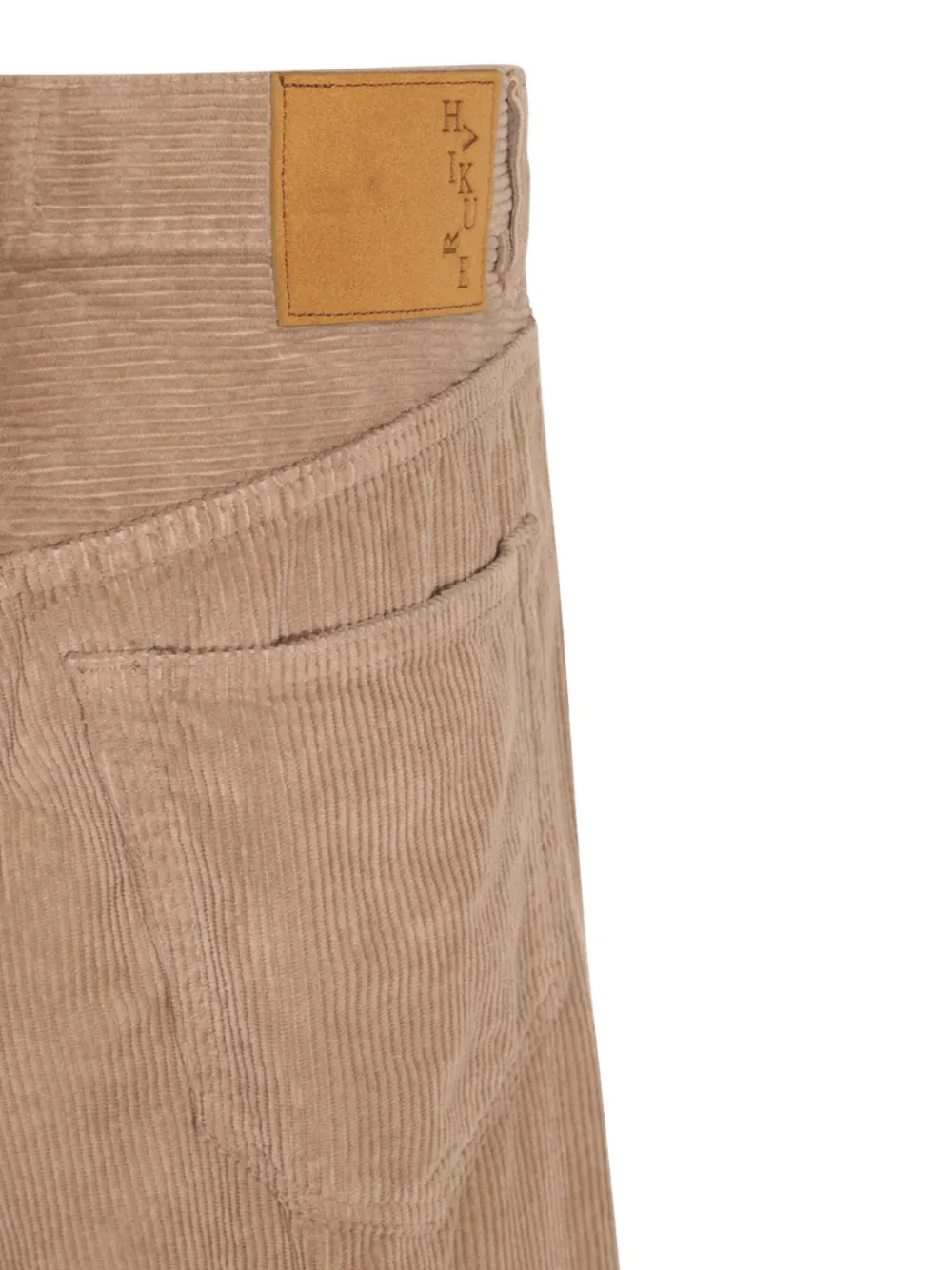 Haikure Ribfluwelen broek Beige