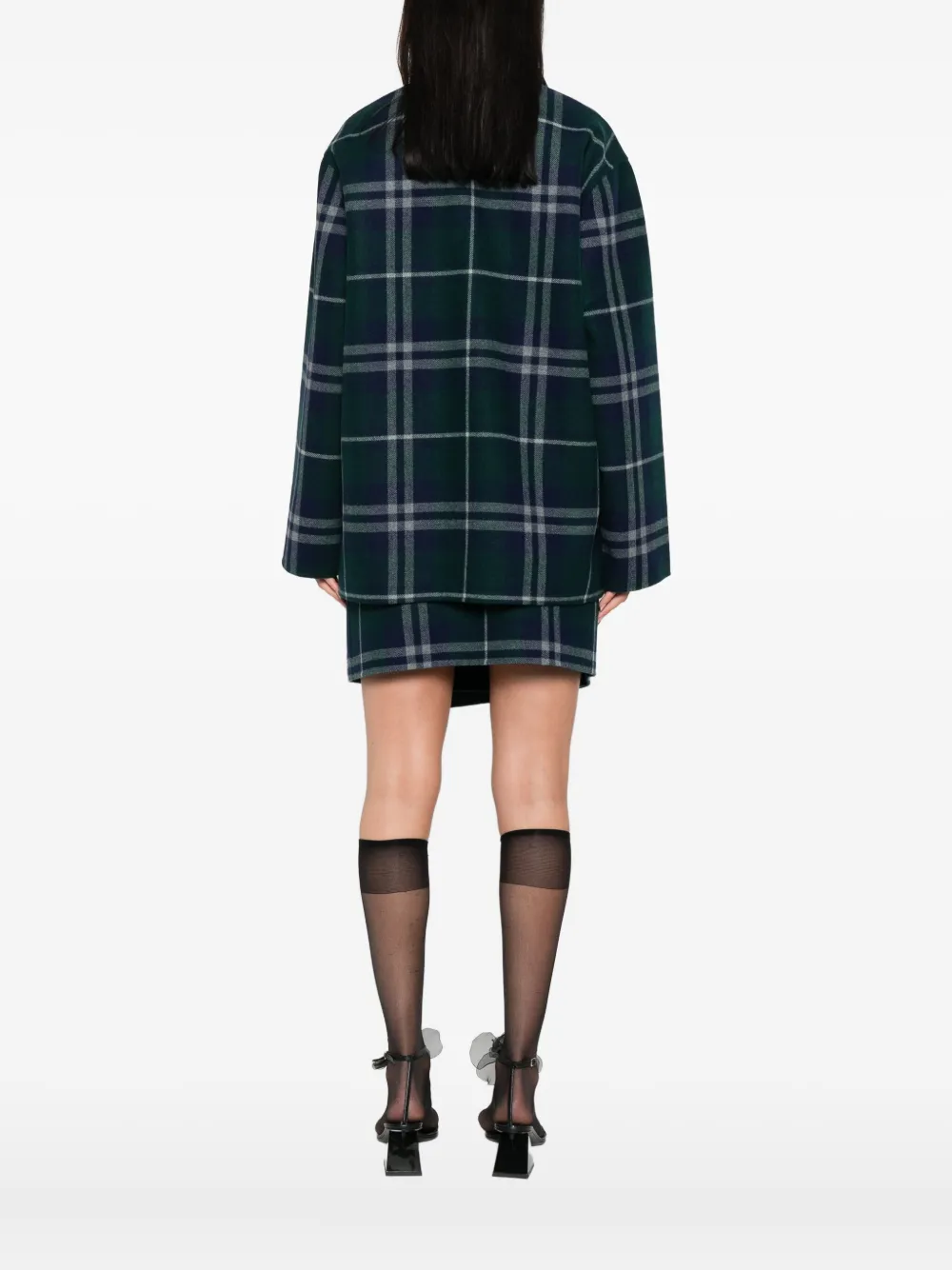 ALICIA AUDREY Button-down jack Groen