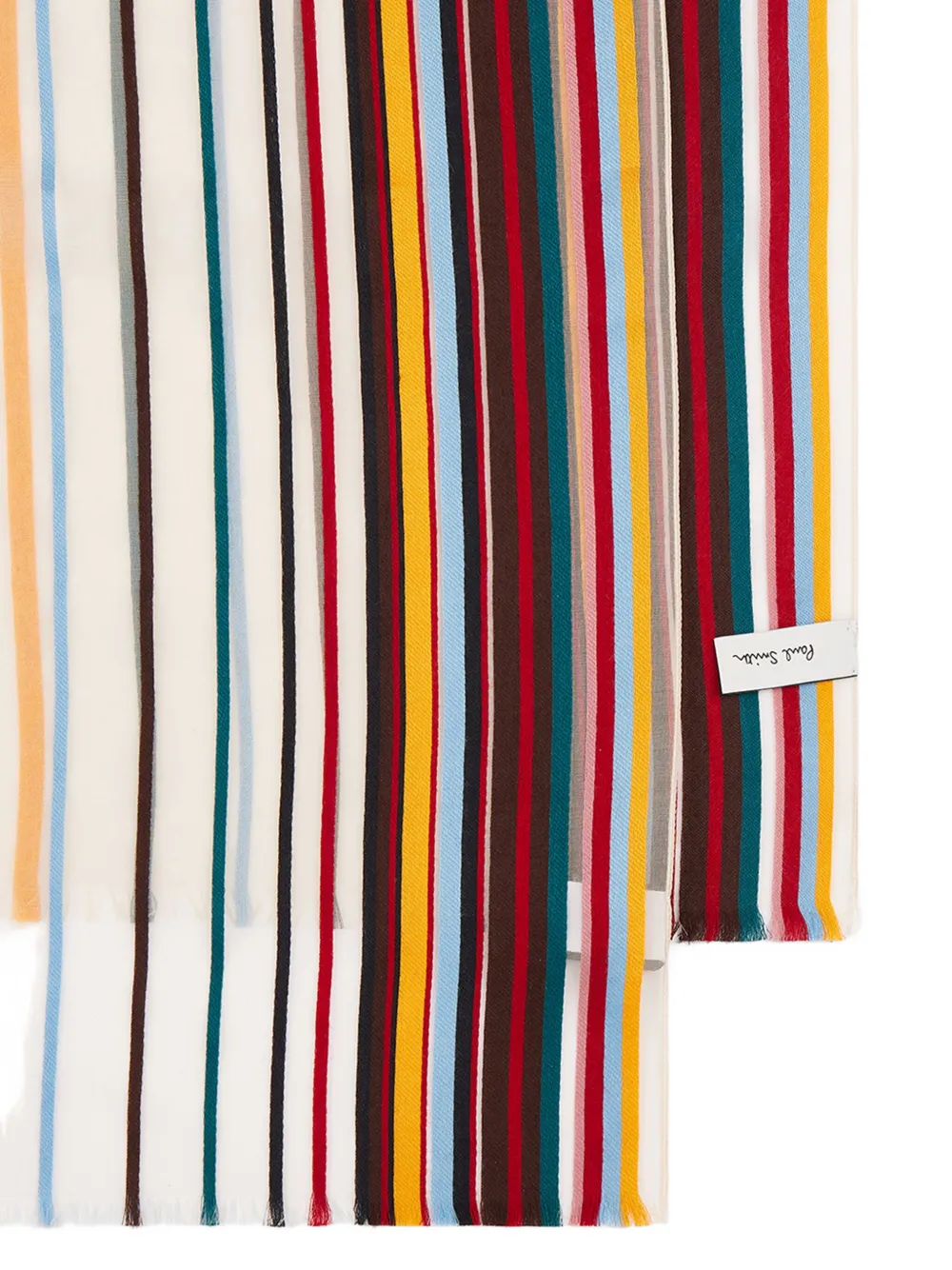 Paul Smith Striped Scarf In Multi