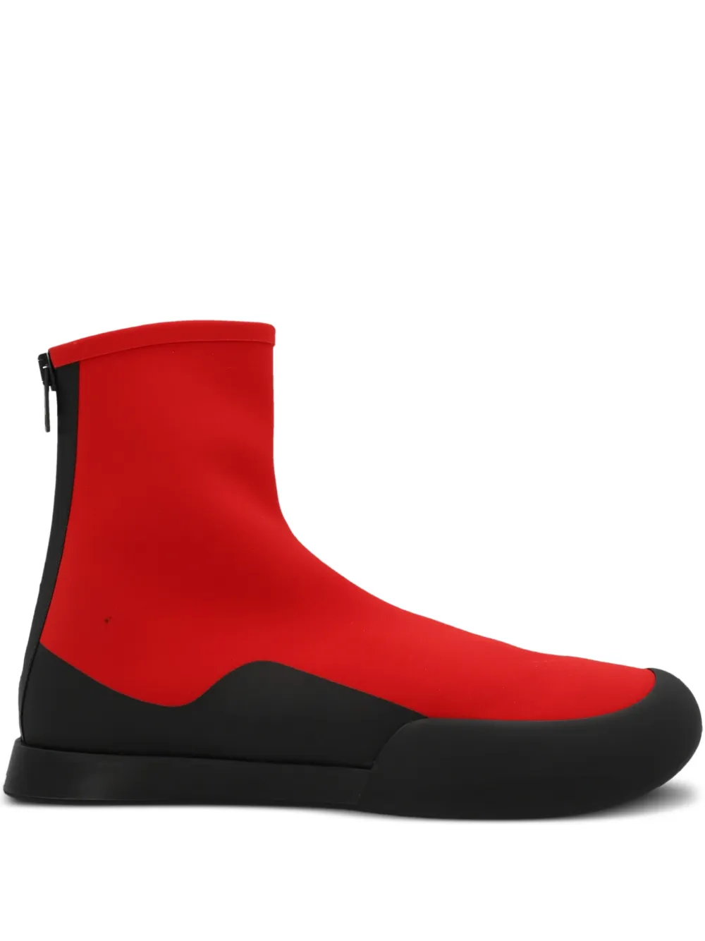 The Row zip-up ankle boots | Red | Image 1