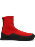 The Row zip-up ankle boots - Red