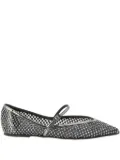 Le Silla Gilda crystal-embellished ballet flats - Grey