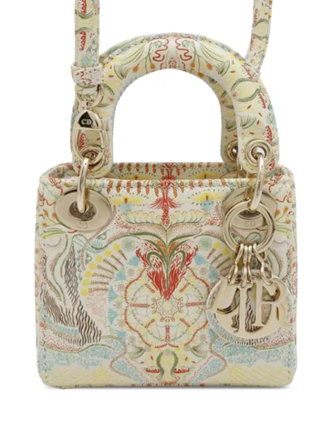 Christian Dior Pre-Owned 2000-2025 Micro Calfskin In Lights Lady Dior satchel