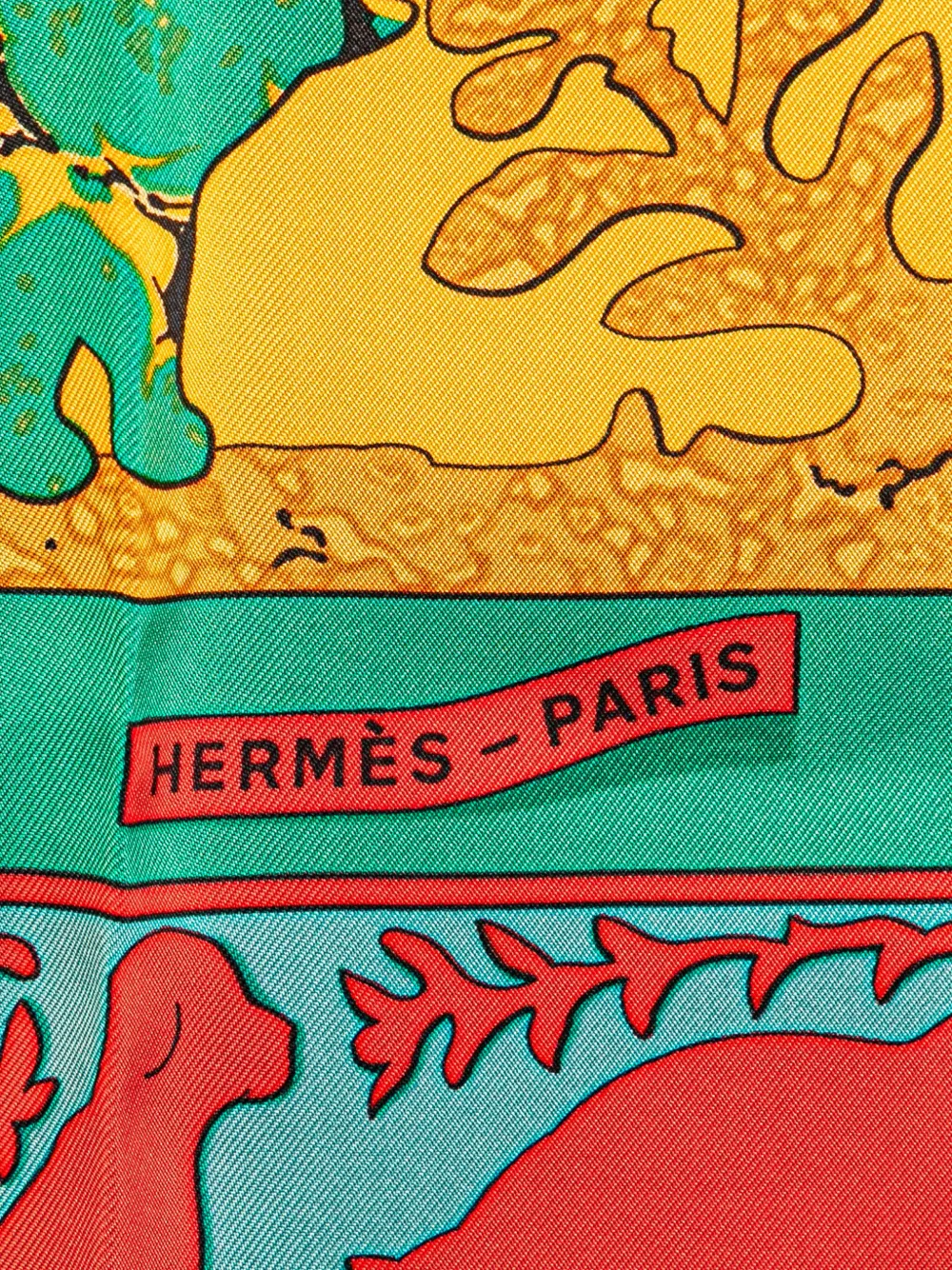 Hermès Pre-Owned 20th Century Early America Silk Scarf scarves | Image 2