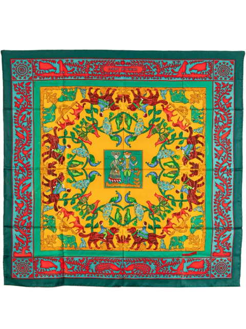 Hermès Pre-Owned 20th Century Early America Silk Scarf scarves