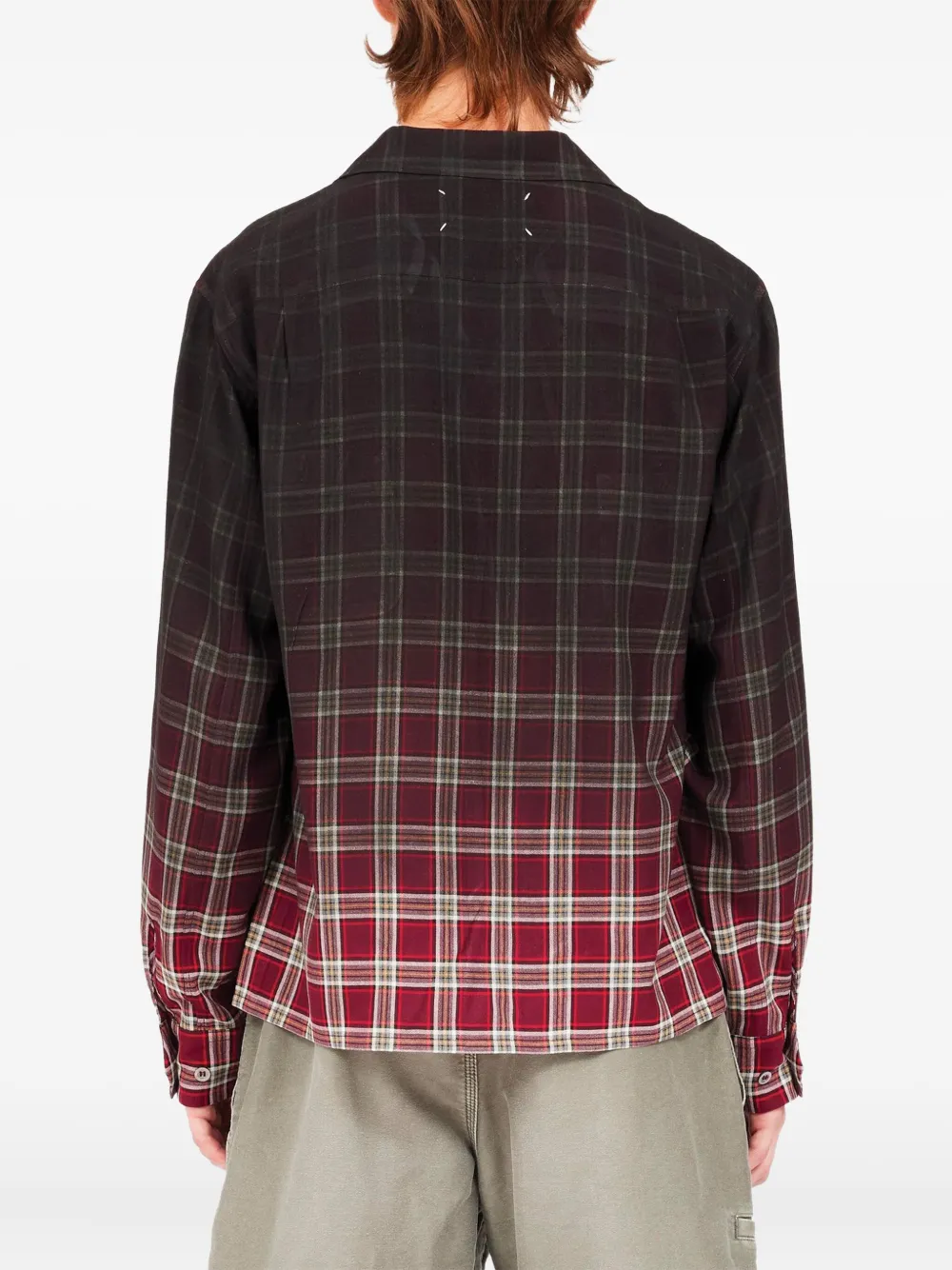 Maison Margiela Geruit overhemd Rood