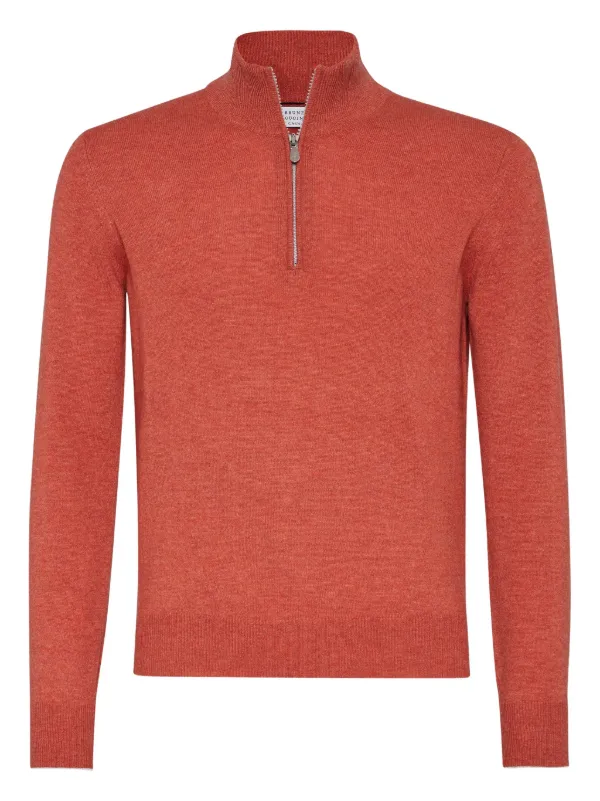 Brunello Cucinelli ハーフジップ カシミアセーター Brunello