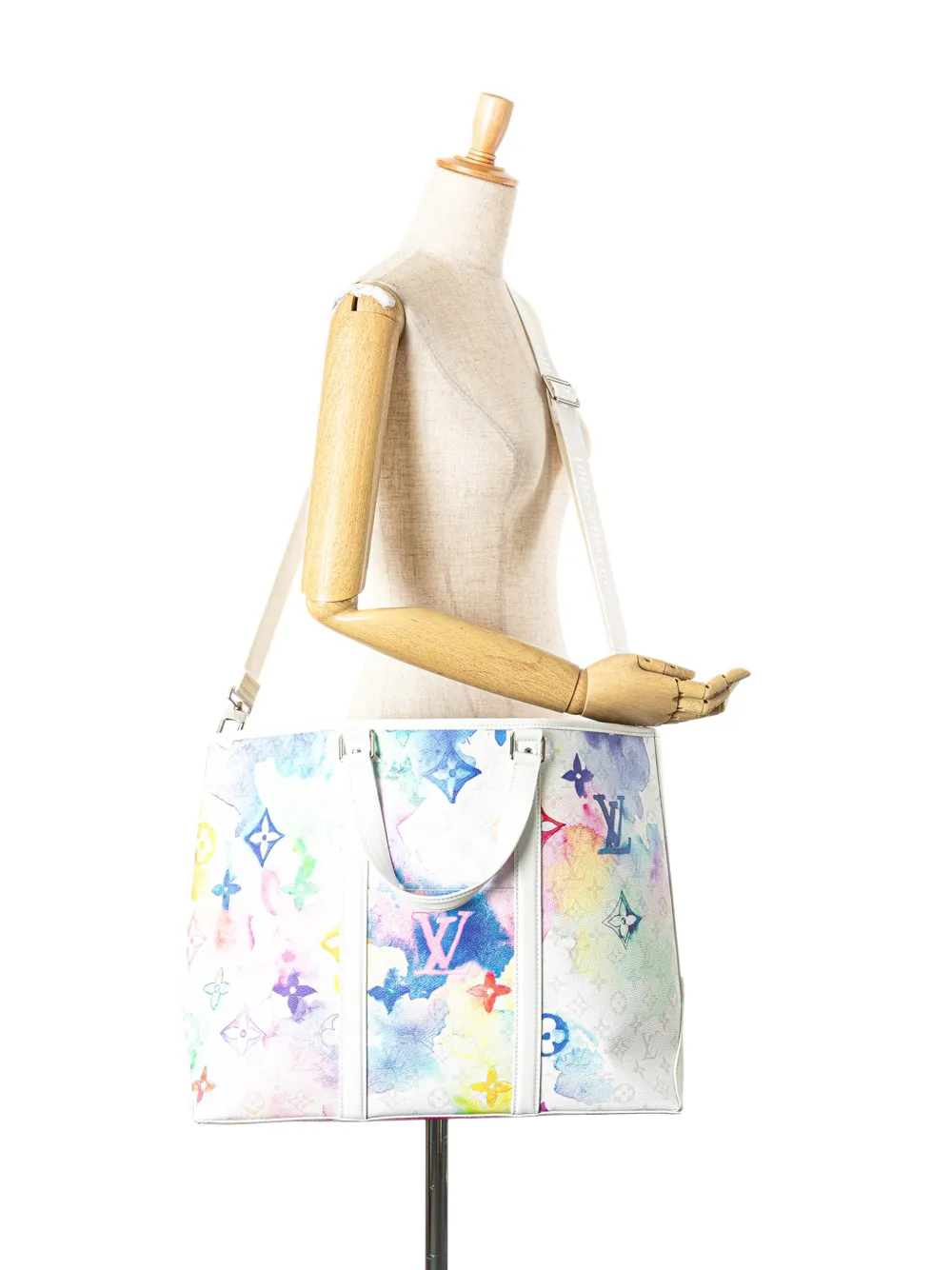 Louis Vuitton Pre-Owned 2021 Monogram Watercolor New Tote GM satchel | Pre-Owned | Image 2