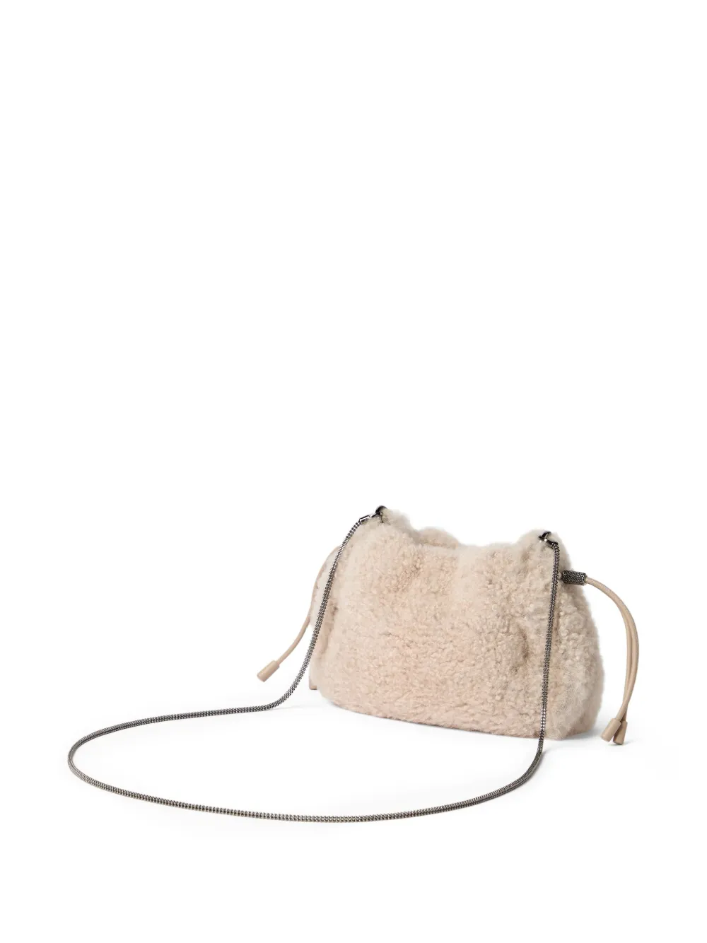 Brunello Cucinelli mini Mellow bucket bag Beige