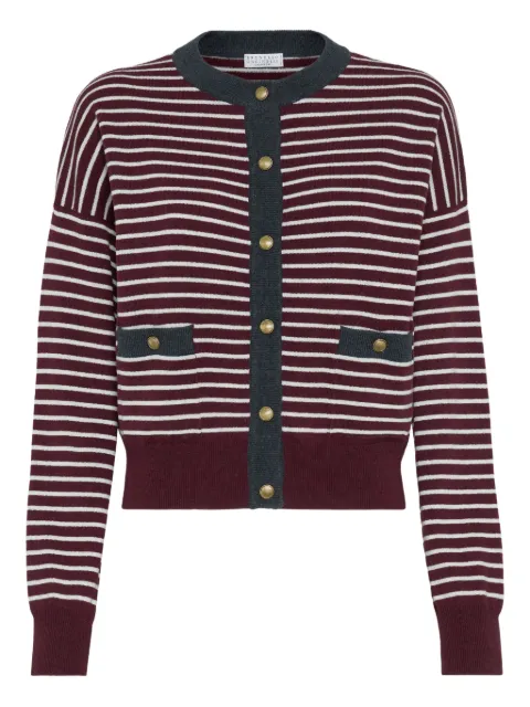 Brunello Cucinelli striped cardigan