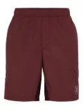 Brunello Cucinelli elastic-waist panelled shorts - Red