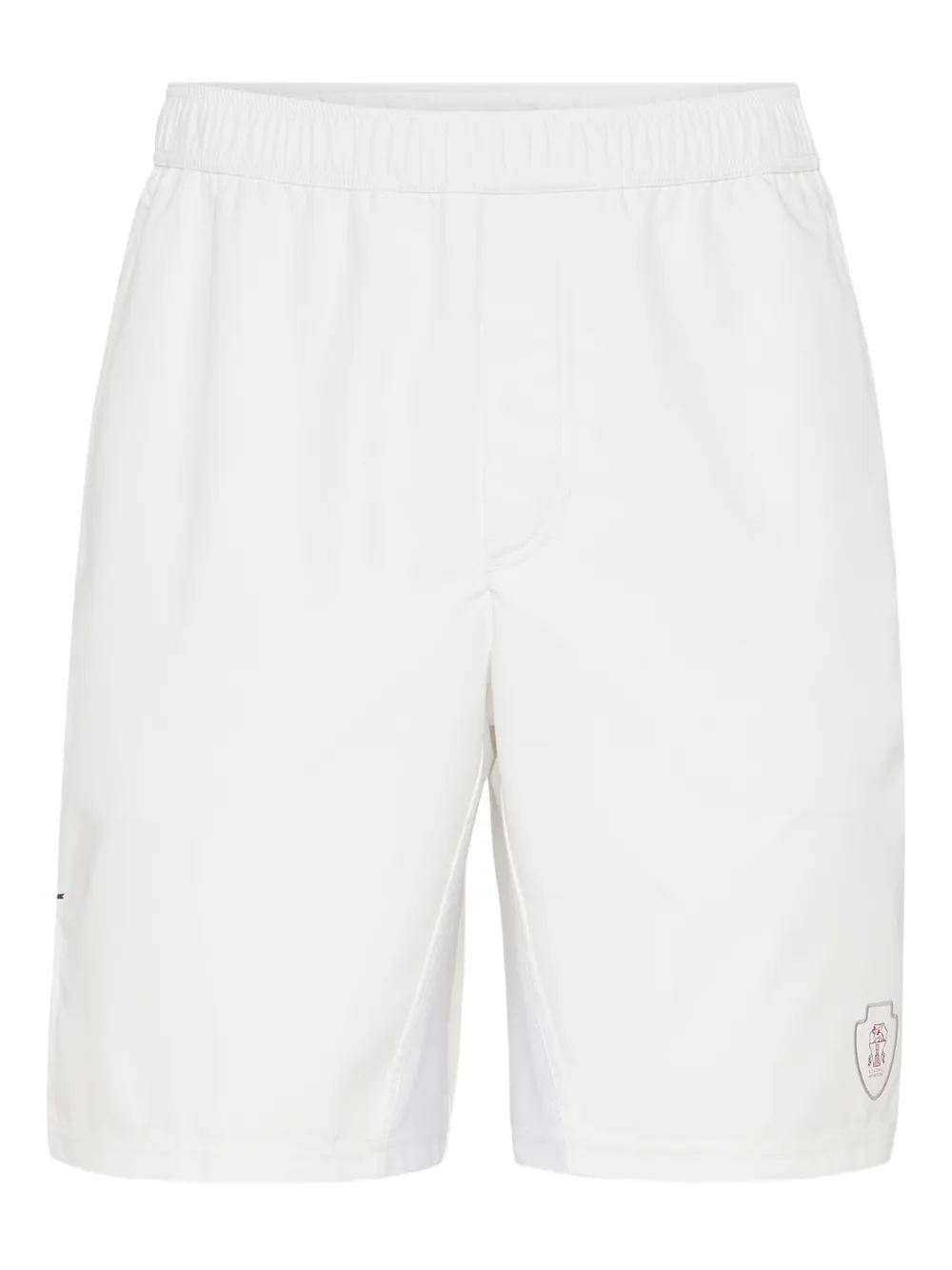 Brunello Cucinelli Shorts met elastische taille en vlakken Wit