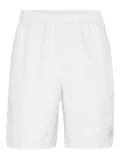 Brunello Cucinelli elastic-waist panelled shorts - White
