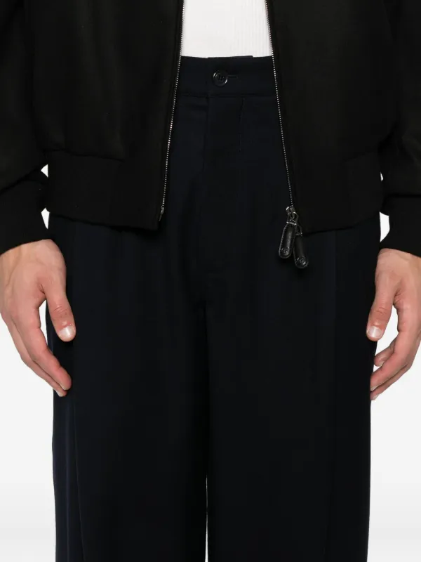 Giorgio Armani ウール パンツ | ブルー | FARFETCH JP