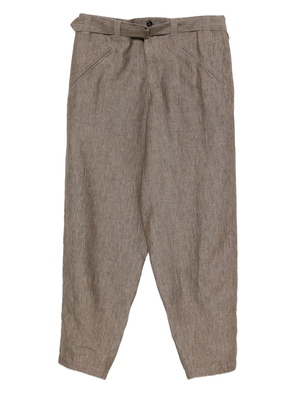 Giorgio Armani Broek met ceintuur Bruin