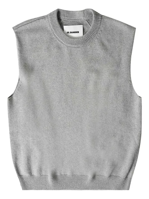 Jil Sander round-neck sleeveless sweater